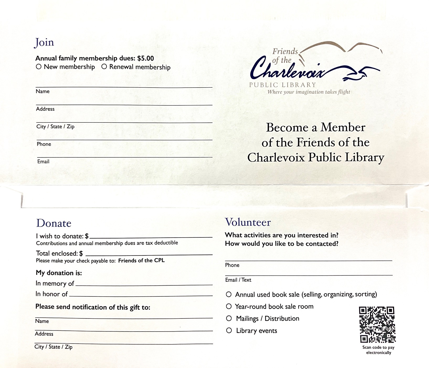 Friends of Charlevoix Public Library